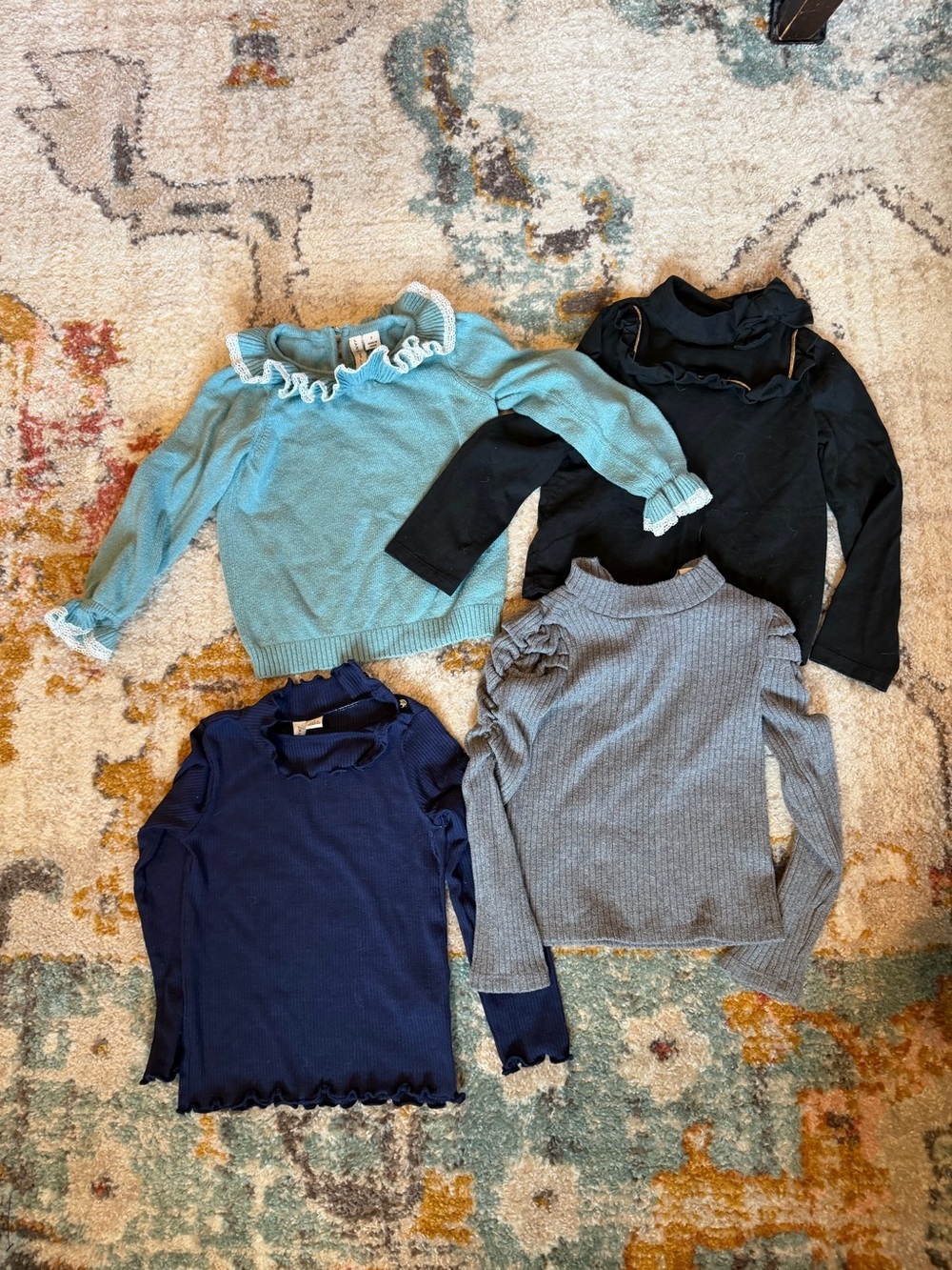 Janie and Jack 3T  Bundle of Tops - Blue, Black, Navy, Gray (sku- KB)